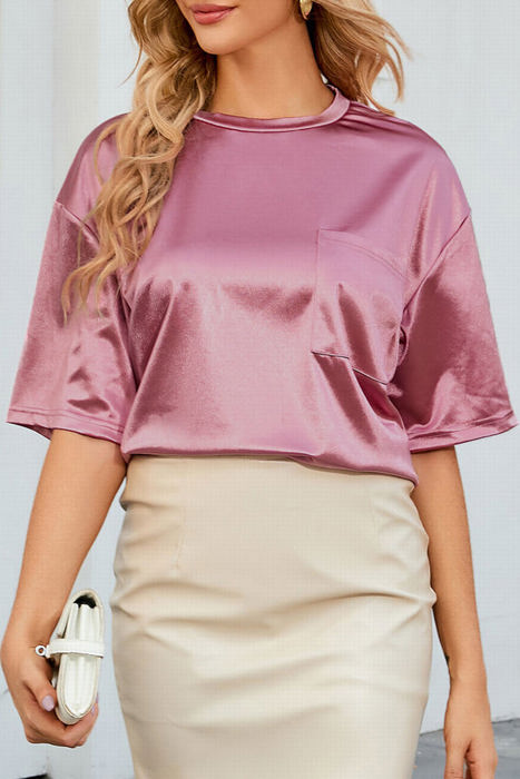 Chest Pocket Loose Fit Tee Shirt